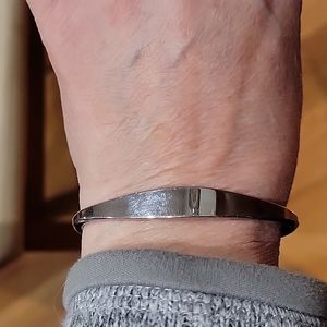 Silvertone cuff bracelet